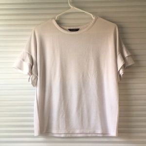 Banana Republic Short Layered Bell Sleeve Top